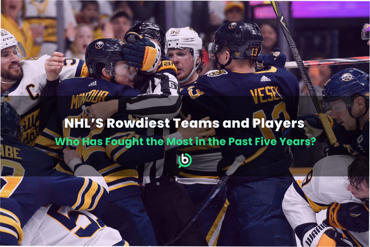 Image titled: 'NHL's rowdiest teams and players - Who has fought the most in the past five years?'