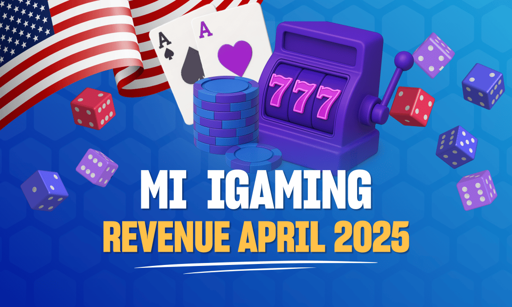 Michigan iGaming revenue April 2025