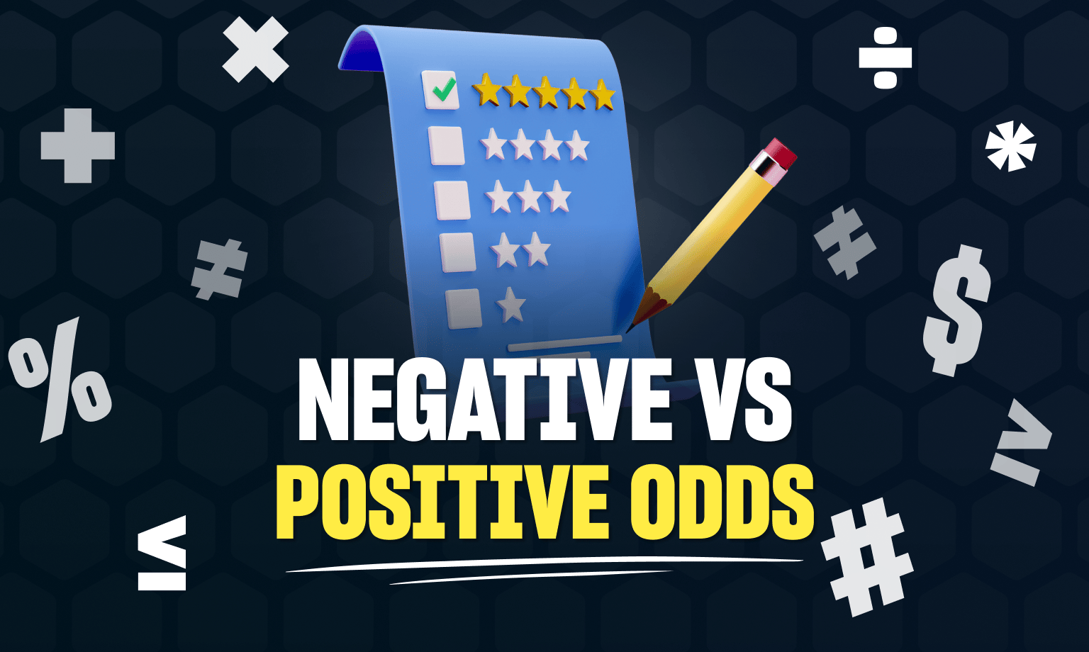 Negative vs positive odds