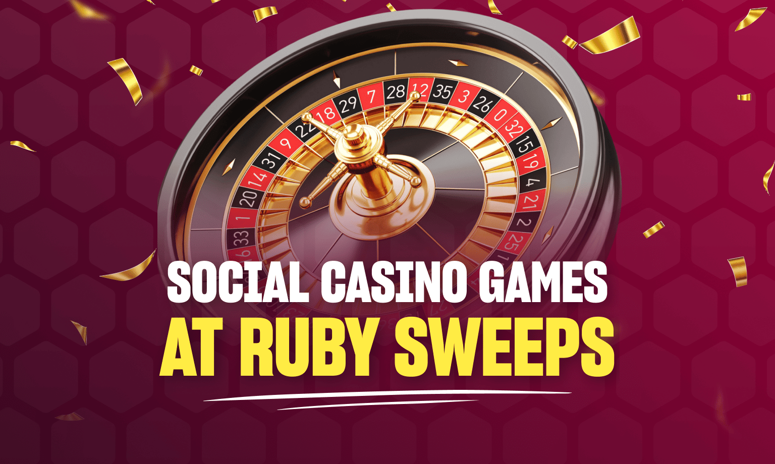 Social casino games at Ruby Sweeps