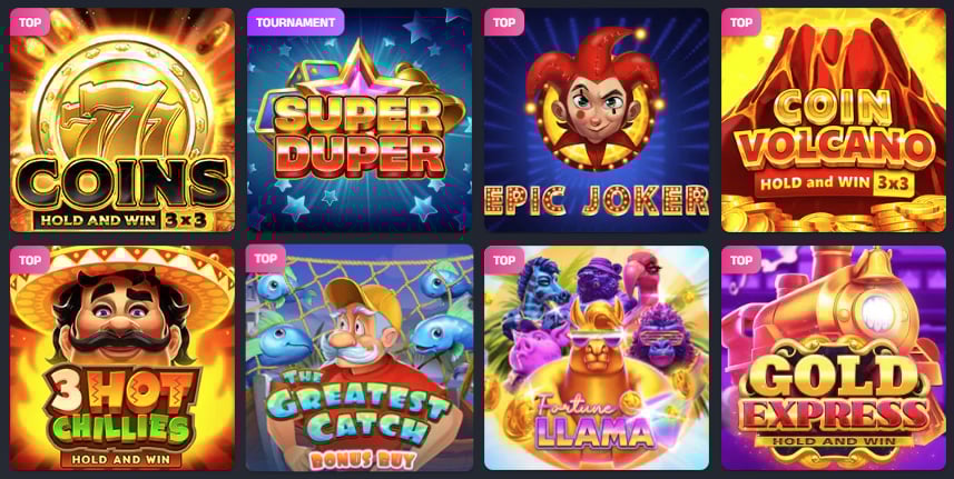 Modo casino's popular games
