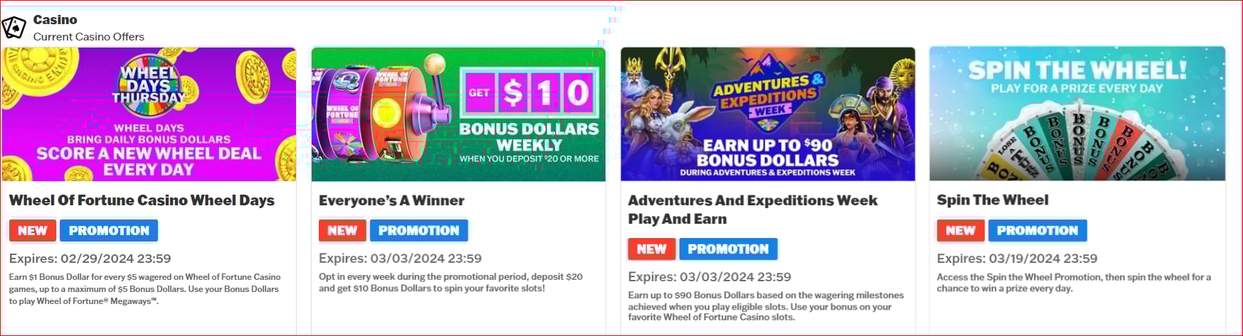 Spin the Wheel promotion