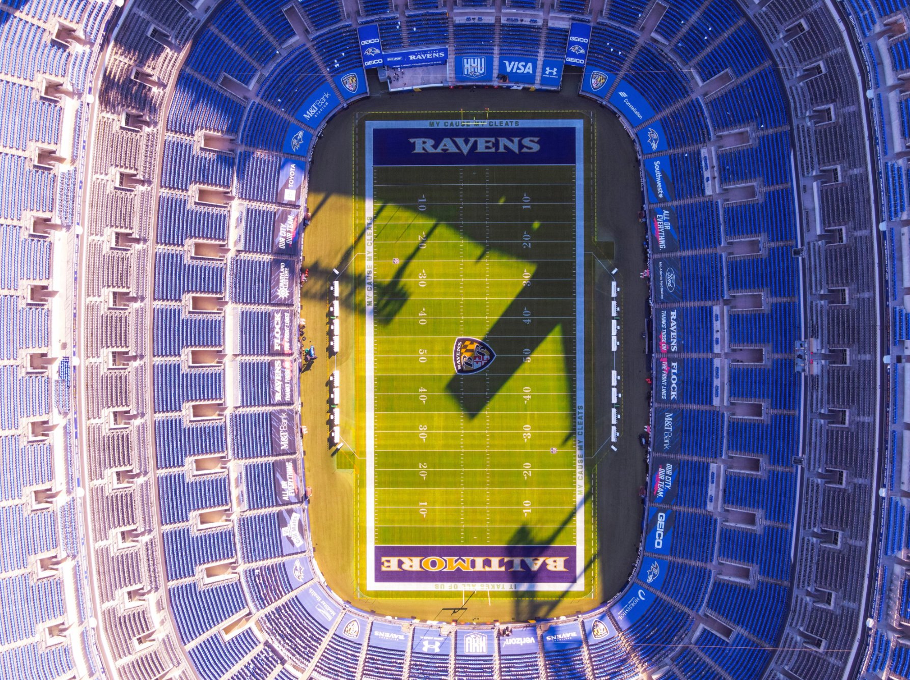 M&T Bank Stadium, home of the Baltimore Ravens, was ranked as the least instagrammable stadium in the NFL