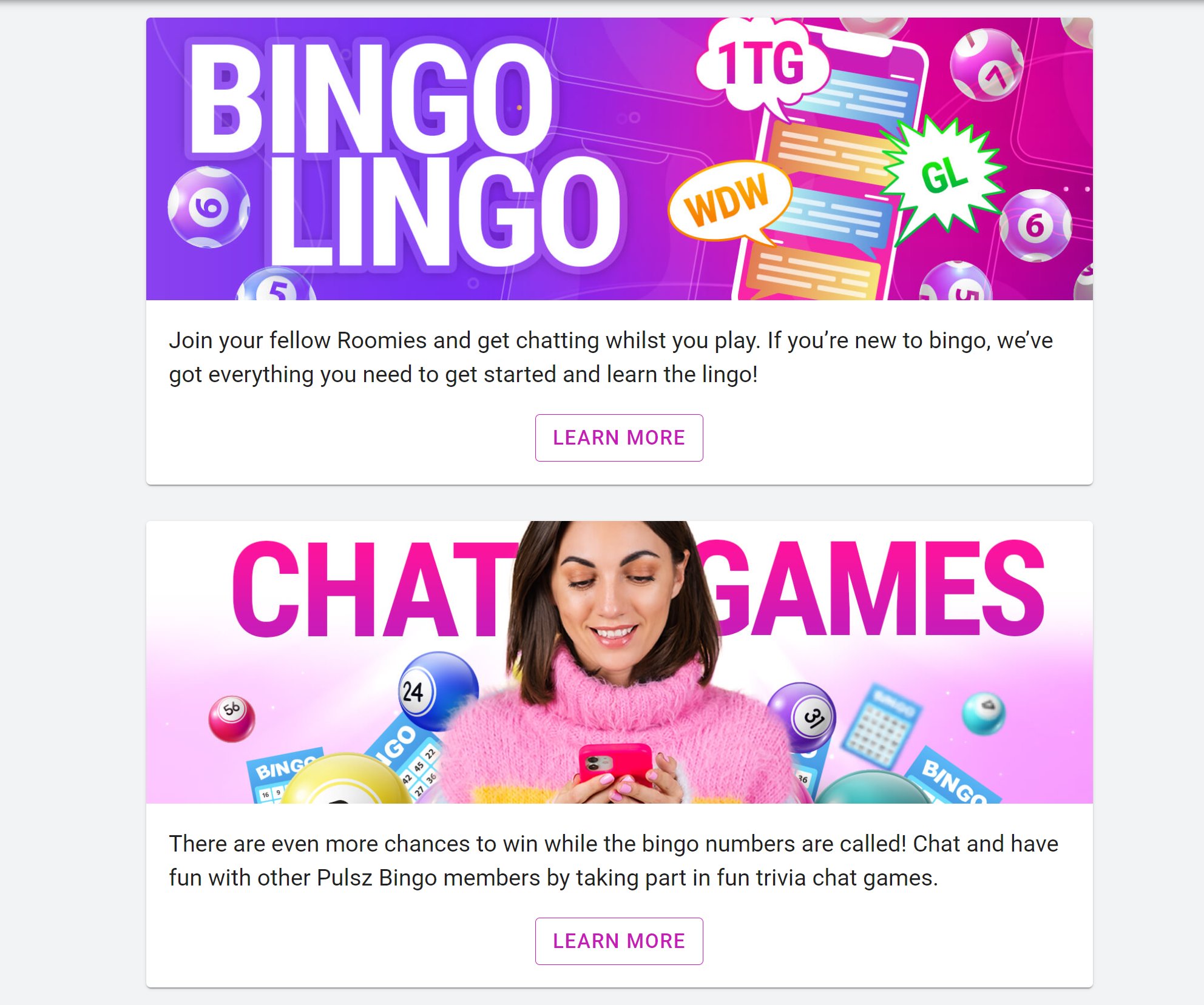 Pulsz Bingo Chat