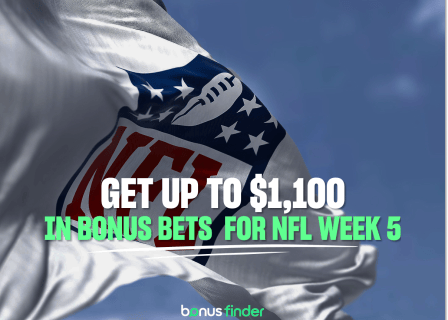 NFL Week Five Promos: Get up to $1,100 in bonus bets