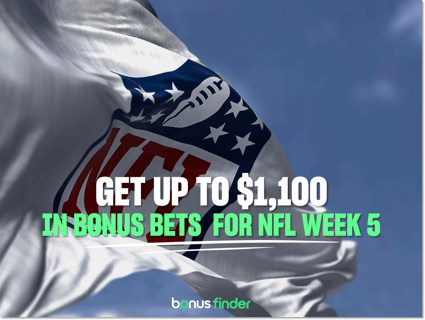 NFL Week Five Promos: Get up to $1,100 in bonus bets