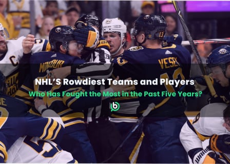 Image titled: 'NHL's rowdiest teams and players - Who has fought the most in the past five years?'