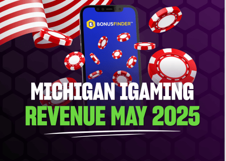 Michigan iGaming revenue May 2025
