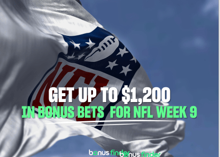 NFL Week 9 promos: Get up to $1,200 in bonus bets