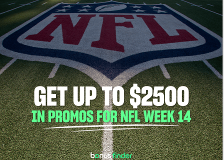 NFL Week 14 promos: Get up to $2,500 in bonus bets