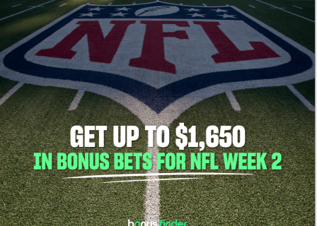 NFL Week Two Promos: Get up to $1,650 in bonus bets