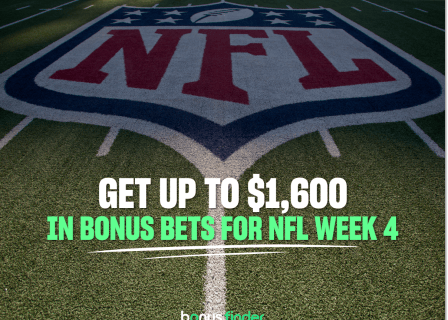 NFL Week Four Promos: Get up to $1,600 in bonus bets