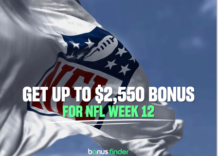 NFL Week 12 promos: Get up to $2,550 in bonus bets