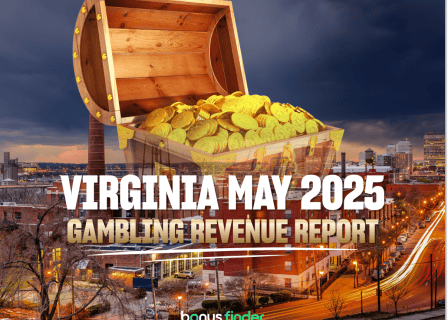 Virginia gambling revenue report May 2025