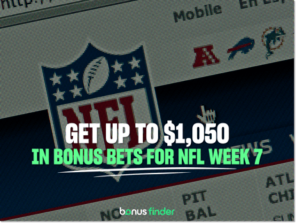NFL Week 7 Promos: Get up to $1,050 in bonus bets
