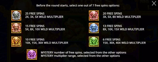 5 lions megaways slot machine free spins rounds options