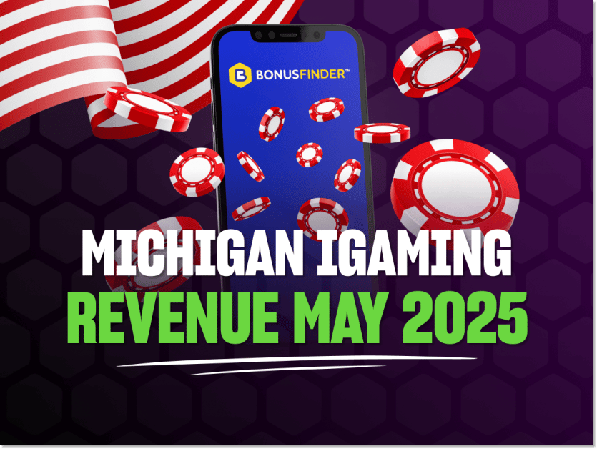 Michigan iGaming revenue May 2025