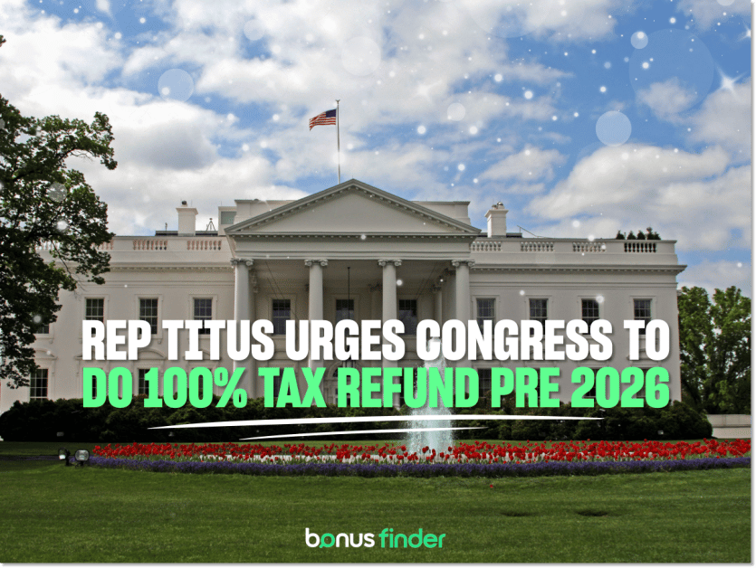 Titus urges Congress to reintroduce “commonsense” 100% tax deduction limit before 2026