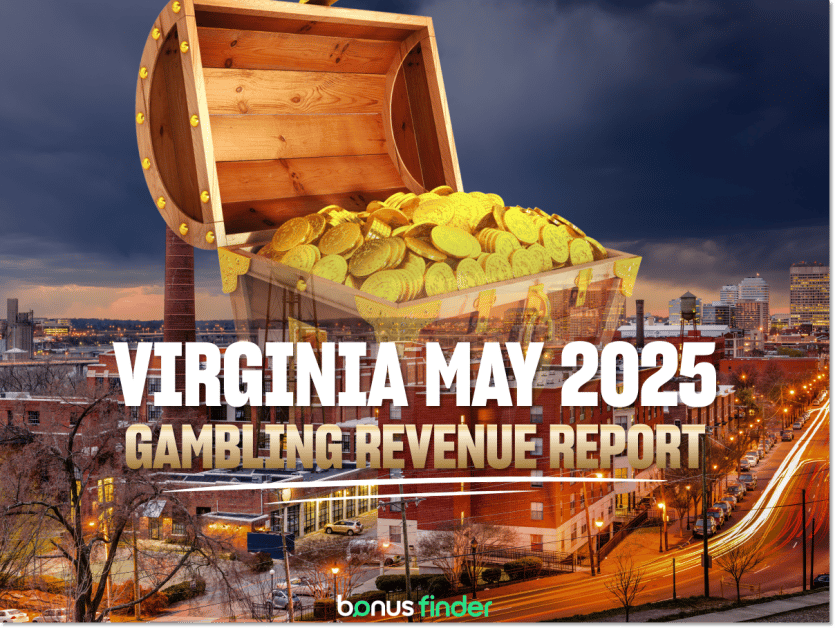 Virginia gambling revenue report May 2025