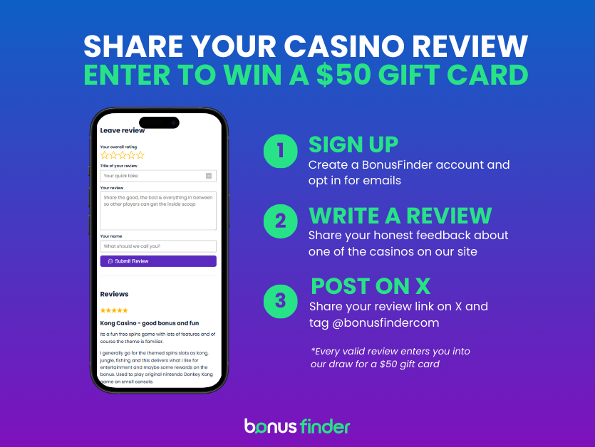 BonusFinder review competition instructions